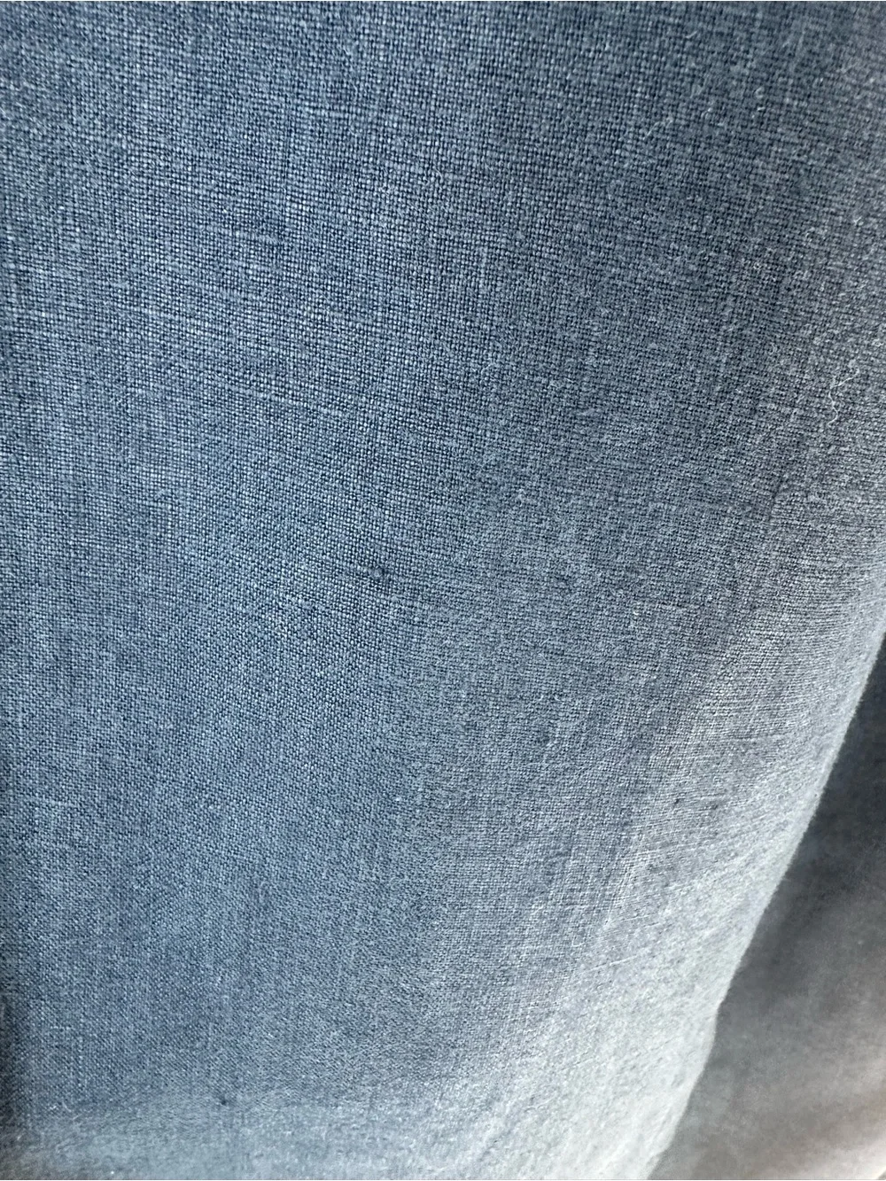 Quince Navy Drawstring 100% European Linen Wide-Leg Pants
